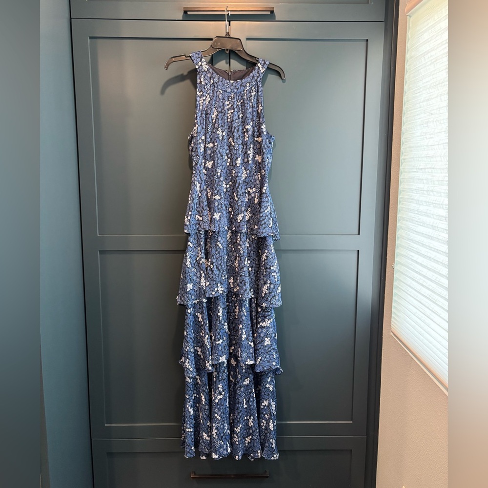 Tommy Hilfiger Blue Floral Maxi Dress